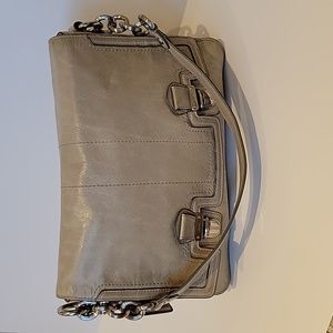 Coach Pushlock Flap Leather Crossbody Bag Size: 11 1/2" x 8 x 3"